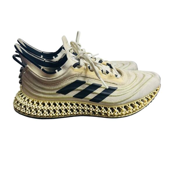 Adidas 4DFWD Parley Running Shoes Men’s 10 Cream Black 3D Lattice Sole main image 10